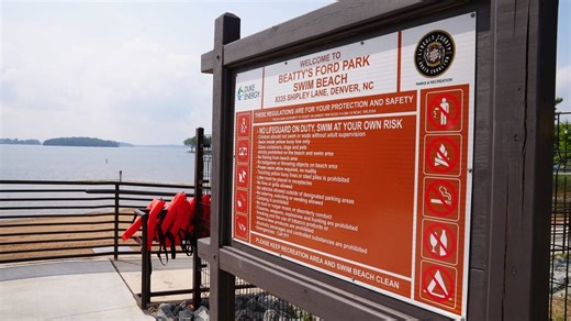 A new public beach is now open in the Charlotte area. Where to enjoy sand & sun