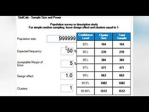 sample size calculations Amharic