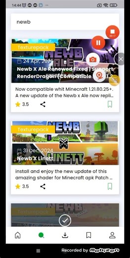 Minecraft shader mod isteyen baksın uygulama adı mcpedl aramalara newd yazın hepsini indirin