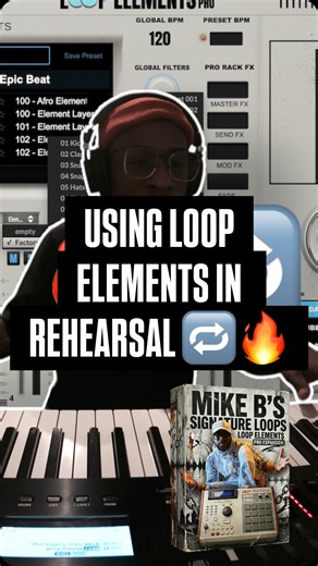 Zion C. A. Barnes on Instagram: "Loop Elements Pro x Mike B’s Signature Loop Pack 🔥🔁 @gospel.producers @mike_bereal76! LOOPS WAS ON FYYAA REHEARSAL😅 #gospelproducers #reels #explore #explorepage #loopelementspro"