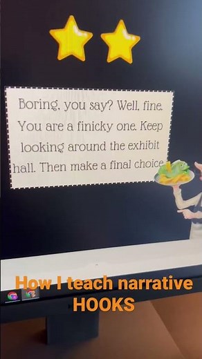 How I teach narrative hooks in middle school #shorts