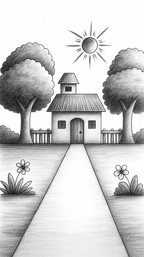 161K views · 2.2K reactions | Beautiful Pencil Shading Landscape Art...