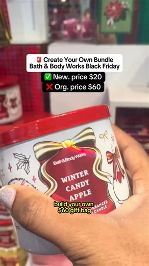 Your Thrifty BFFs 🔥 Pepper on Instagram: "🛍️ BUILD-YOUR-OWN BUNDLE DEAL 😱✨ 🔗 Find more Black Friday deals on Pepper via bio link ⤵️ 🎄 @bathandbodyworks has their Build Your Own Bundle priced at just $19.95 — valued at $60 for Black Friday! ✅ Mix & match your faves ✅ Huge holiday scents included ✅ Perfect for gifting (or keeping 👀) #blackfriday #savingtips #beautyhacks #giftidea #candles"