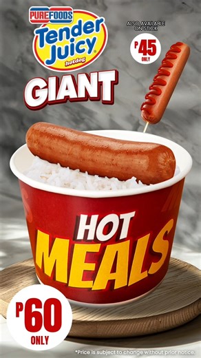 Sometimes the best plans are made with a spoon and Purefoods Tender Juicy Giant Hotdog 🌭 Grab your Hot Meals at Alfamart — quick, cozy, and always sulit! #AlfamartPH #AlfaEats #AlfamartHotMeals #MeronSaAlfamartNiyan | Alfamart Philippines