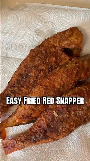 Easy Fried Red Snapper Recipe ✨ 🐟 #redsnapperfish #redsnapper #easyrecepies