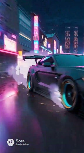 Mustang GT Anime Wall Paper#racing #wallpaper #mustang #anime #ford #drift