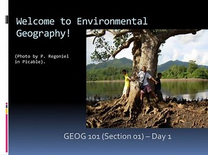 Welcome to Environmental Geography! - SlideServe