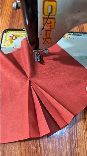 Double pleat sewing tutorial for a clean, elegant finish. ✂️ #Sewing #PleatSewing #DIYFashion