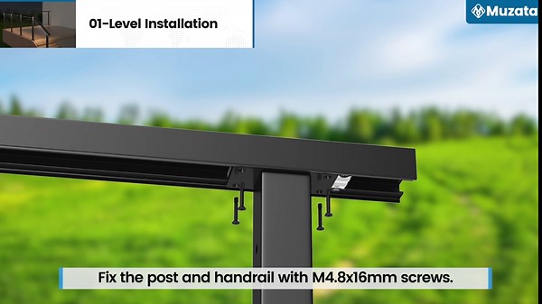 Muzata HL12 LED Handrail Accessories - 2Pack 90°Corner Connector High Strength POM Handrail Fittings, HA37