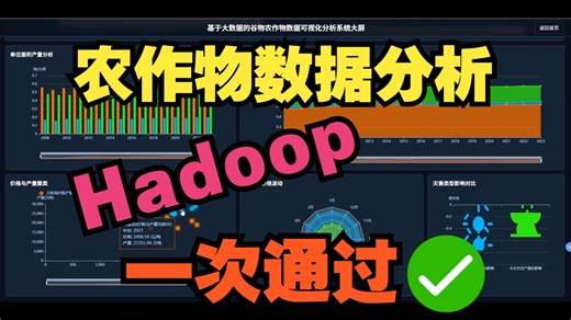 基于Hadoop的谷物农作物数据可视化分析系统 计算机毕业设计选题 计算机毕设项目 大数据毕业设计选题 大数据毕设项目 前后端分离【源码/文档报告/代码讲解】