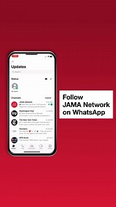 1K views | Follow the JAMA Network on WhatsApp to see the latest research across our 13 journals, right where you get all your other news and communications. Share studies from our Network with your network. https://ja.ma/3ZcGkww | JAMA | Facebook