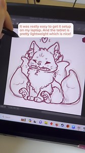 ✨Ad (kinda)✨ Huion kindly sent me a tablet to try out! So here’s a little video about my experience with it. They sent me a Kamvas Pro 16 (2.5k), it was pretty easy to set up and use! The actual tablet is really light so I’d reckon it would be great to travel with compared to other tablets I’ve used! 💕💕 Wiring between the tablet, computer, and power was a little fiddly for me to sort out but I also had that issue with my last tablet 😅 They didn’t pay me but they did send me a free tablet and 