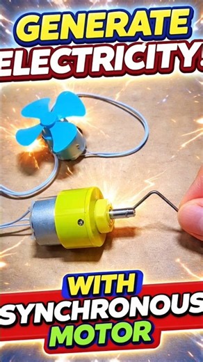 This Motor Generates Free Electricity! 😲 #experiment