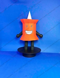 Pin BFDI Papercraft Model - Printable DIY Template, Low Poly, 3D Paper Model, Perfect for Fans, Custom Decor, Cartoon Character - Etsy Australia