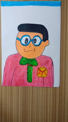 How to draw Nobita 🙋 | cartoon drawing step by step | #drawing #shorts #cartoon |