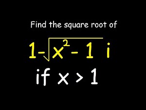 Complex numbers.(Square root of a complex number) Solved example.