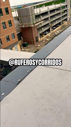 Install TPO Cover Tape Over Pre-finished Edge Metal #tpo #commercialroofing #construction #roofing