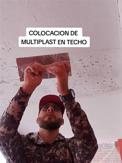 multiplast o estuco en techo#multiplast#estuco#acabadofino#techoconhumedad#obra