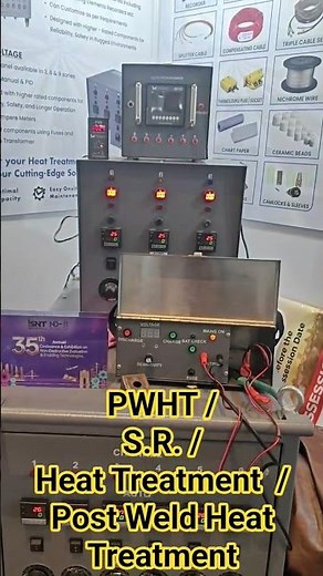 PWHT Setup Display | Stress Relieving Machine, Heating Pad & Thermocouple