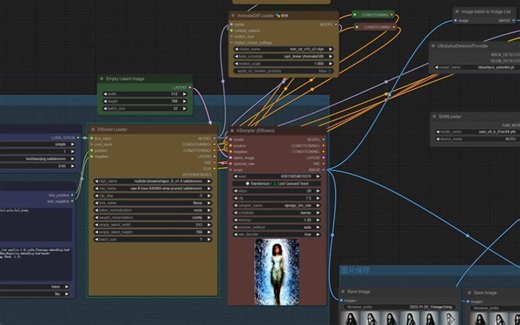 animatediff使用facedetailer批量脸部修复