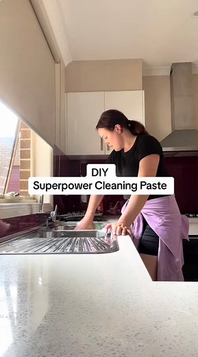 Cleaning paste DIY 👌 i use For All because its such a concentrated detergent, switch out for dishwashing liquid / dish soap if you need (just be aware many off the shelf are 95% or more water! And won’t work as well. | Kacie Stephens