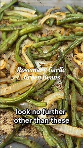 Crispy Rosemary Garlic Roasted Green Beans made with Bailee's Kitchen Bucking Beef Seasoning.