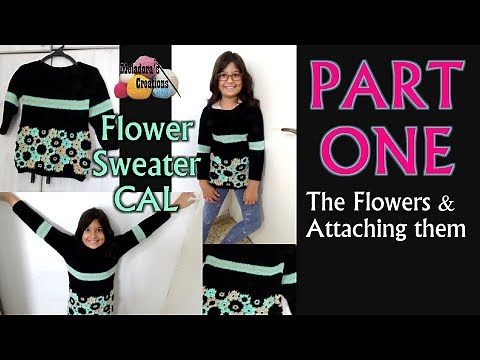 Learn To Crochet A Stunning Flower Sweater In This Step-by-step Tutorial! #crochetsweater
