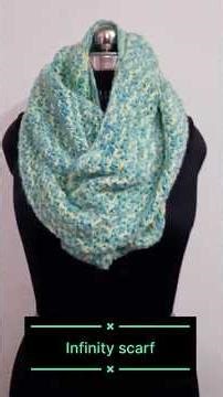 Cozy infinity scarf | super easy crochet ‘V’ stitch #crochet