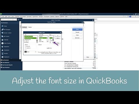 How to Change the Font Size of Reports in QuickBooks
