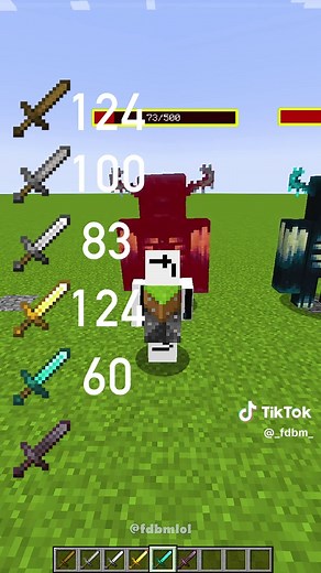 Minecraft: Sword Hits to Kill the Warden