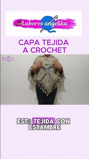 🚀 You won't believe how easy it is to crochet this cape! I'll show you step by step ✨ #Crochet