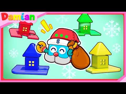 Aprende Colores y Números | El Sueño Navideño del Sr. Robot 8 | Damian Nursery Rhymes & Kids Songs