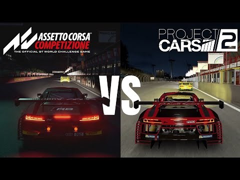 Assetto Corsa Competizione VS Project CARS 2 | 2023 PS5 | Side by Side Comparison