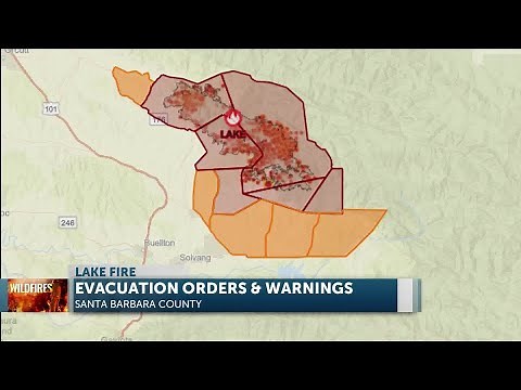 Evacuations continue as the Lake Fire burns thousands of acres in Santa Barbara County