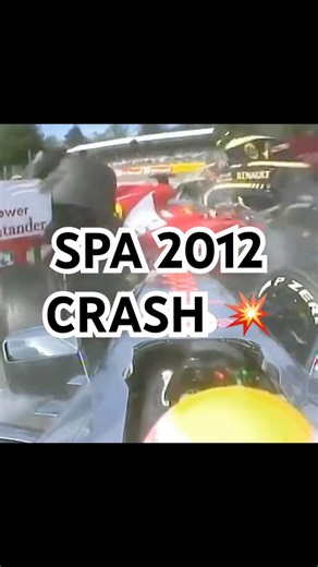 *CRASH* SPA - F1 2012 #f1 #throwback #formula1 #spafrancorchamps #racing #2012 #ferrarif1 #mclaren
