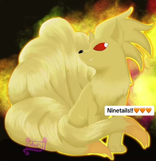 #ninetails #pokemon #pokemonninetails #art #digitalart #fanart #artist #pokemonart