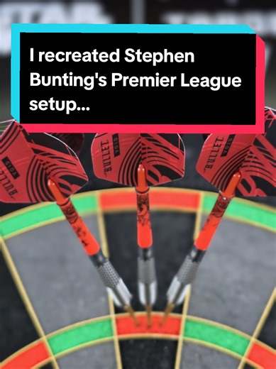 Recreating Stephen Bunting's Premier League Darts Setup