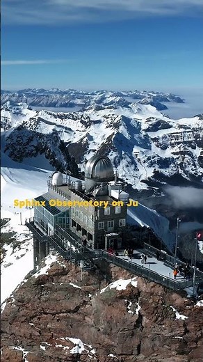 Spectacular Drone Footage of Jungfraujoch & Sphinx Observatory 🇨🇭 | Follow for More Scenic Wonders!