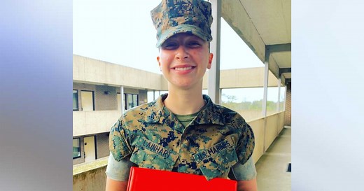Injured Marine Kelsee Lainhart, East Central High School alum, honored by community