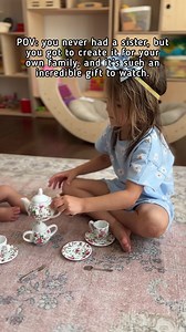 I could watch them play together all day! 🥲 They are 3 years apart, and while I’ll never know what it’s like to have my own sister, I’m so grateful to watch their relationship grow! 😍-If you are new here, hi 👋 I’m Michelle. Birdie is 18 months old and Poppy is 4 years old. We are so glad you found us. -p.s. this was the first time they both willingly put headbands on since being little babies and now I know the secret is putting them in matching outfits! They wanted to look exactly the same!-