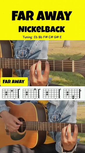 Far Away - Nickelback Guitar Cover and Fingerstyle Tutorial