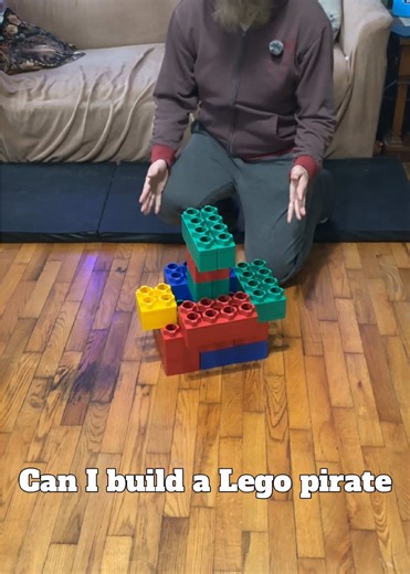 Can I build a lego pirate ship with 14 pieces #challenge #lego | lego
