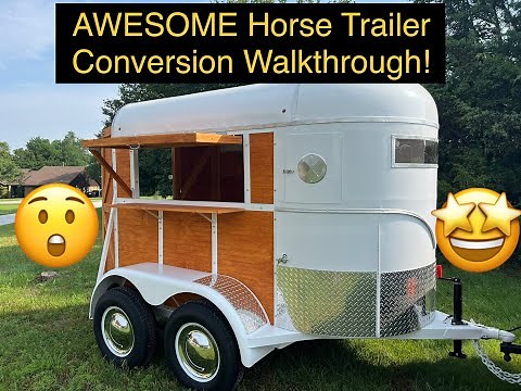 AWESOME horse trailer conversion walkthrough!