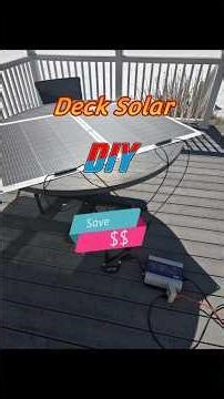 Deck solar easy setup - Grid tie #decksolar #gridtieinverter
