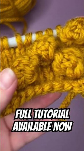 Slay doing bobble stitch- How to Knit MB #knitting #stitch
