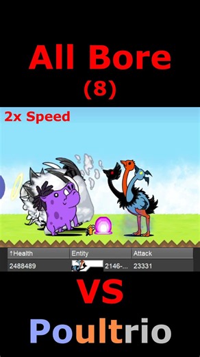 The Battle Cats All Bore VS Poultrio #bcu #にゃんこ大戦争 #battlecats