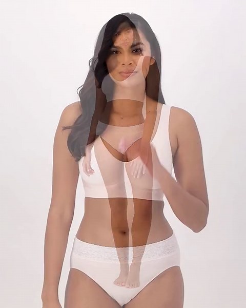 Women's Bali 3484 Comfort Revolution ComfortFlex Fit Wirefree Bra (White 2X)