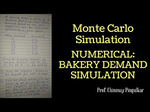 S1 E 18 Operations Research, Simulation: Monte Carlo Simulation Numerical: Bakery demand simulation