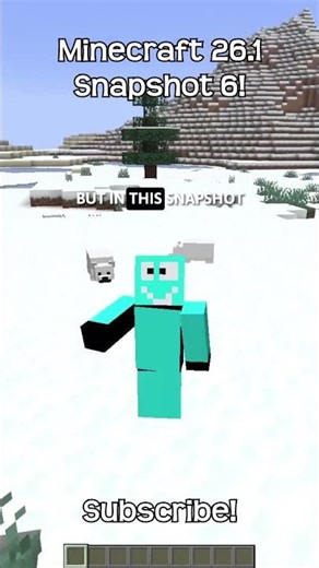 Baby Polar Bears No Longer Attack Foxes In Minecraft!