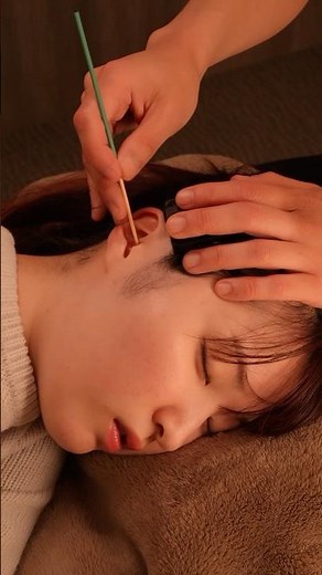 ASMR Ear cleaning that feels so good you fall asleep #shorts